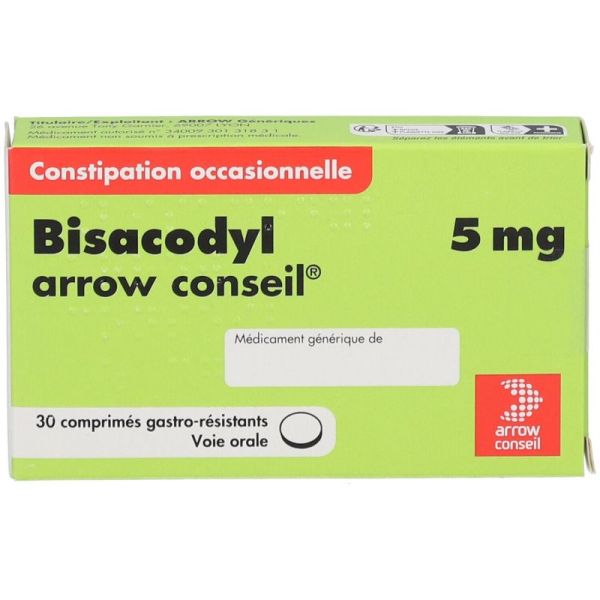 Bisacodyl 5Mg Arrow Cons Cpr 30