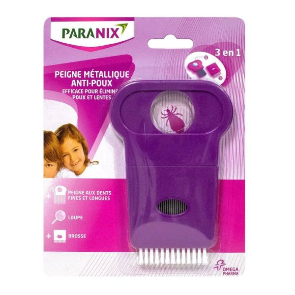 Paranix Peigne Metal 3En1