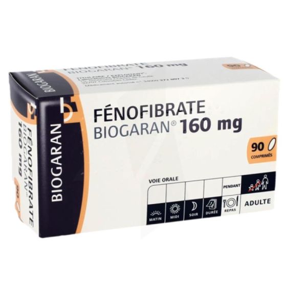 Fenofibrate 160Mg Biogaran Cpr 90