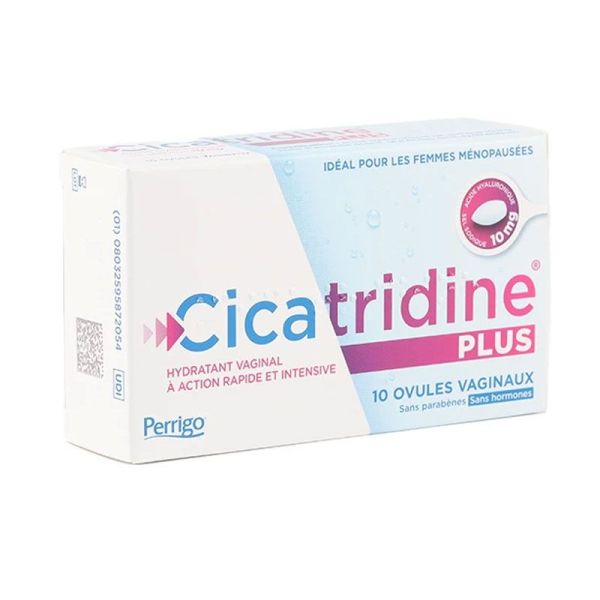 Cicatridine Plus ovule vaginal hydratant à action rapide & intensive (x10)