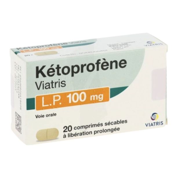 Ketoprofene Viatris Lp 100 Mg Comprimé x20